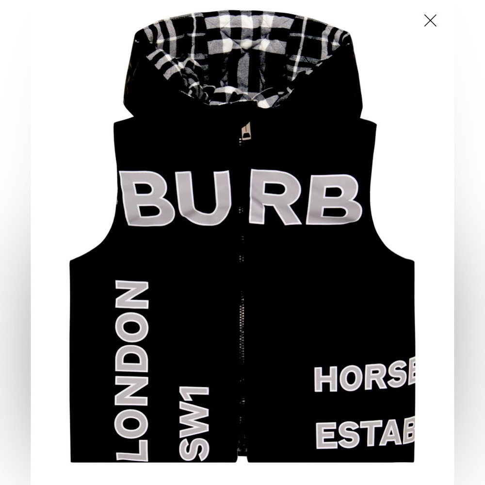 NWT 6x kids reversible Newman Marcus puffer vest 2023-2024 season.